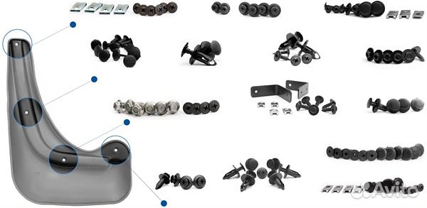 Брызговики задние Новлайн Jeep Compass
