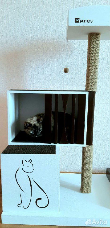 Домик-комплекс для кошки, дизайнерский, с двумя за купить на Зозу.ру - фотография № 7