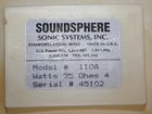 Акустическая система Soundsphere 110A 4Om 35W(USA) объявление продам
