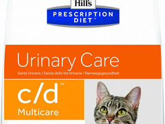 Хиллс C/D при мочекаменной болезни у кошек