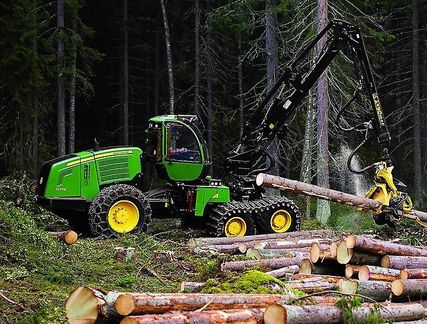 Лесозаготовительная техника - харвестер John Deere
