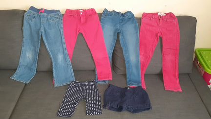 Штаны/ джинсы/ шорты пакетом, 110-116 см