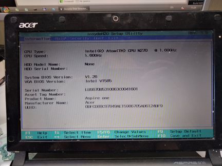 Нэтбук Acer Aspire One KAV60