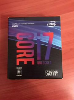 Процессор Intel Core i7-8700k новый, допустим торг