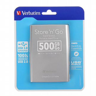 Новый Внешний HDD Verbatim Store 'n' Go USB 3.0 50