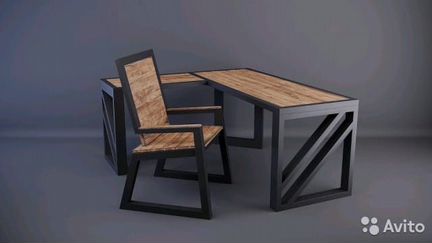 Столы и стулья в стиле лофт