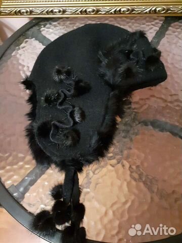 Шапка ушанка норковая женская