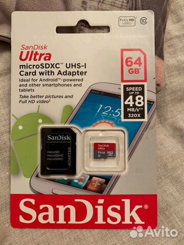 SanDisk Ultra microsdxc Class 10 64 Gb