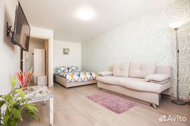 

1-к. квартира, 42 м², 2 кровати