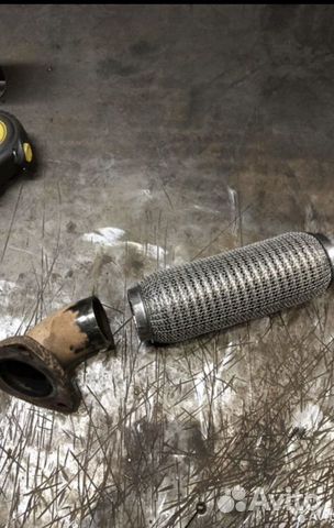 Замена гофры глушителя