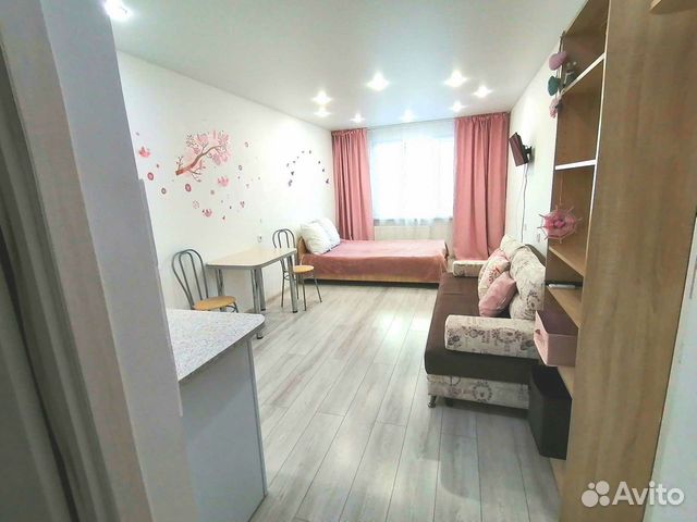 

Квартира-студия, 27 м², 2 кровати