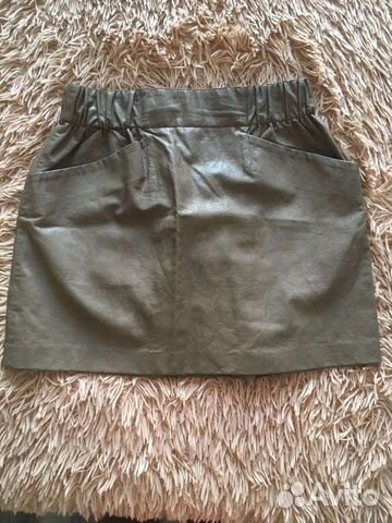 Юбка эко кожа