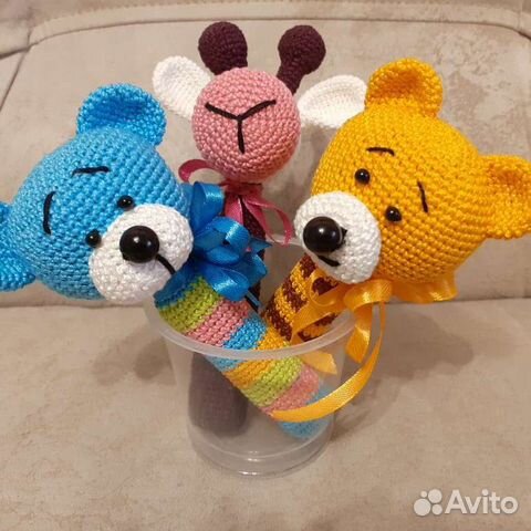 Мягкая игрушка - погремушка