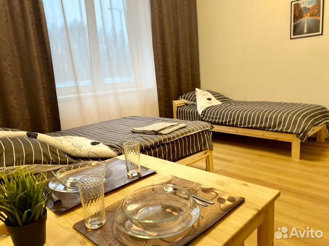 

Квартира-студия, 28 м², 2 кровати