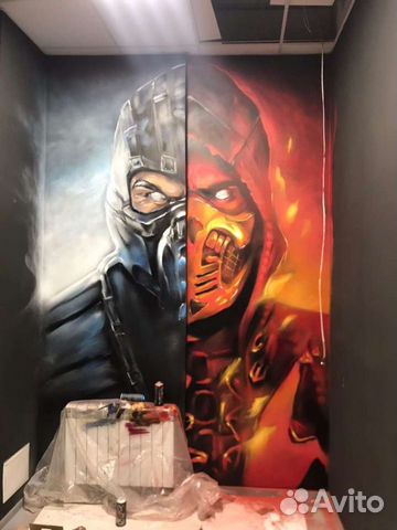 Граффити оформления.Художественная роспись стен