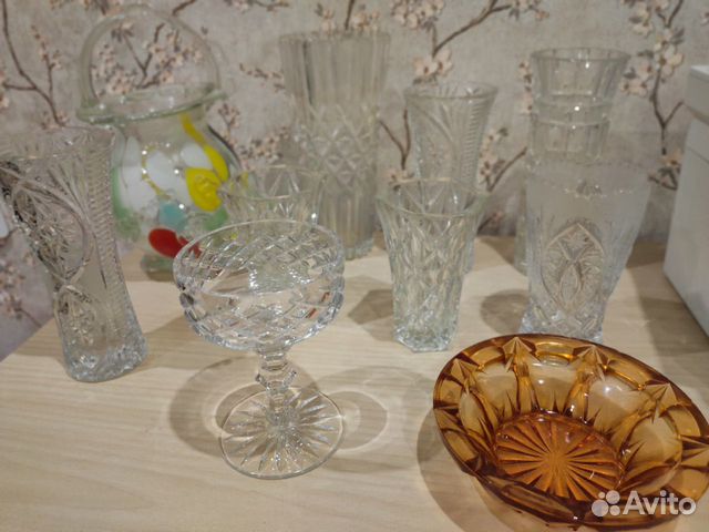 Ваза хрустальная