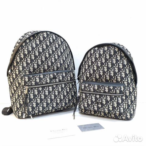 Рюкзак Christian Dior кожа ткань черный новый