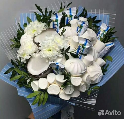 Сладкий букет с цветами