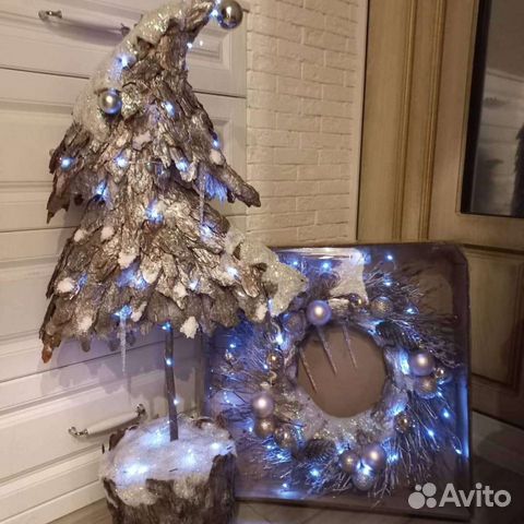 Эко-елка и веночек