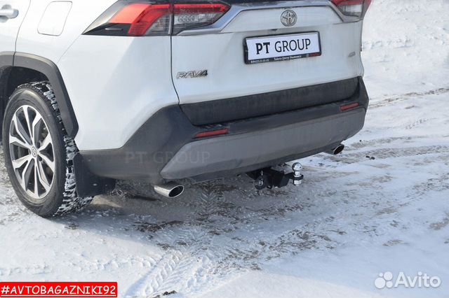 Фаркоп (тсу) под квадрат для Toyota RAV4 2019