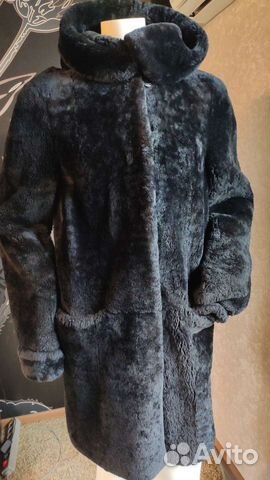 Шуба мутоновая с капюшоном