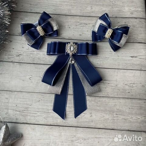 Школьные бантики/галстук брошь