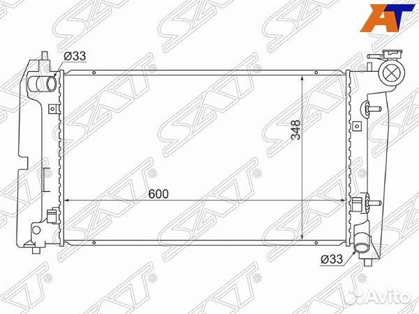Радиатор toyota voxy