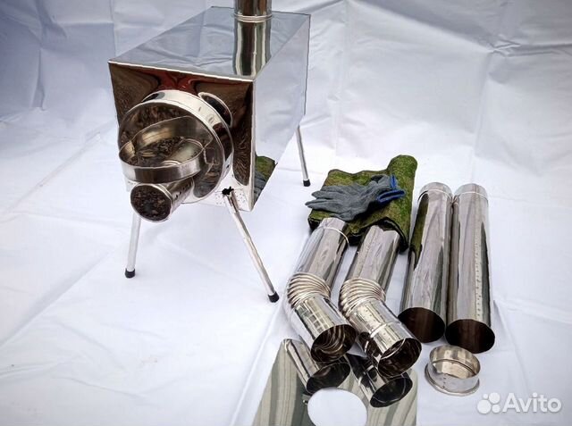 Печь для отопления палатки Пошехонка Средняя арт-9