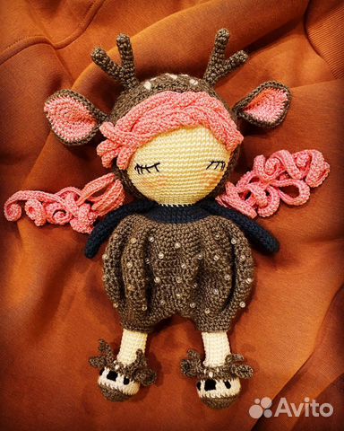 Игрушка кукла олененок