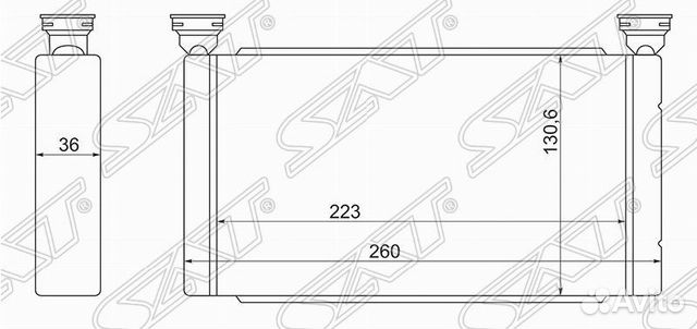 Радиатор отопителя салона toyota dyna\toyo ACE XZU