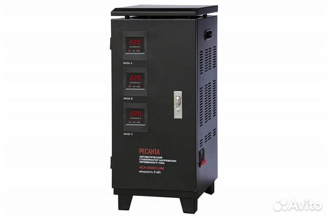 Стабилизатор напряжения электро-механический 9000В