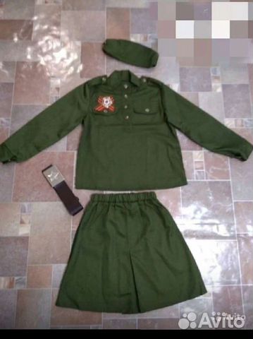 Детская военная форма для девочки 116
