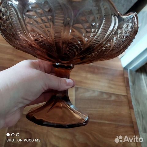 Ваза для фруктов на ножке СССР