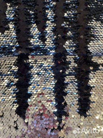 Паетки - ткань с двусторонними паетками