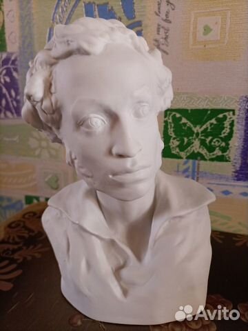 Бюст А.С. Пушкина, фарфор СССР