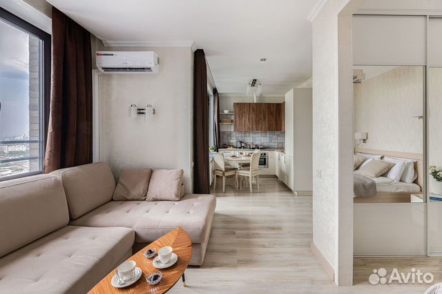 

1-к. квартира, 42 м², 2 кровати