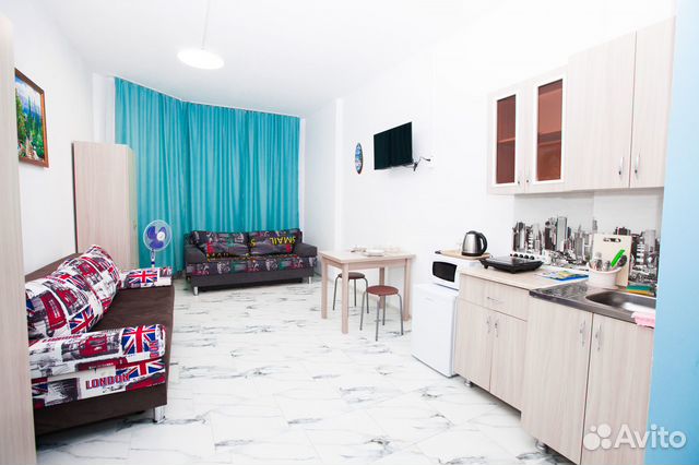 

Квартира-студия, 35 м², 3 кровати