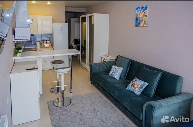 

Квартира-студия, 30 м², 2 кровати