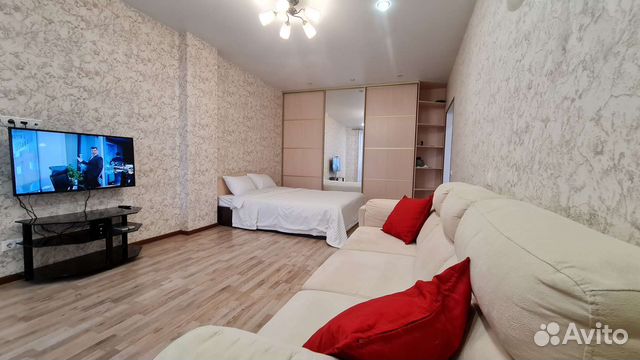 

1-к. квартира, 52 м², 2 кровати