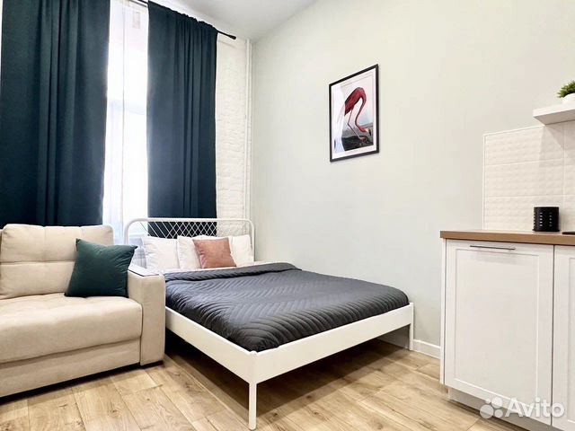 

Квартира-студия, 25 м², 2 кровати