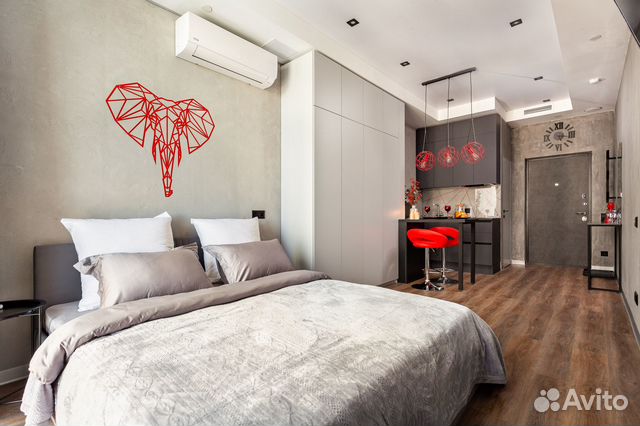 

Квартира-студия, 27 м², 1 кровать