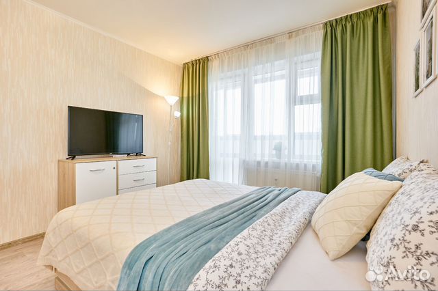 

1-к. квартира, 42 м², 2 кровати
