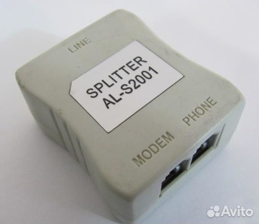 Adsl сплиттер AL-S2001 для модемного интернета Adsl сплиттер AL-S2001 для модемного интернета