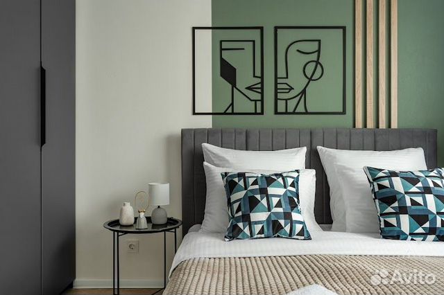 

1-к. квартира, 41,6 м², 2 кровати