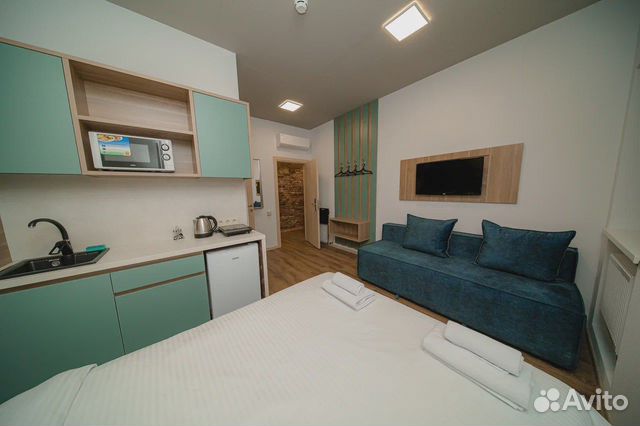 

Квартира-студия в апарт-отеле, 15,7 м², 2 кровати