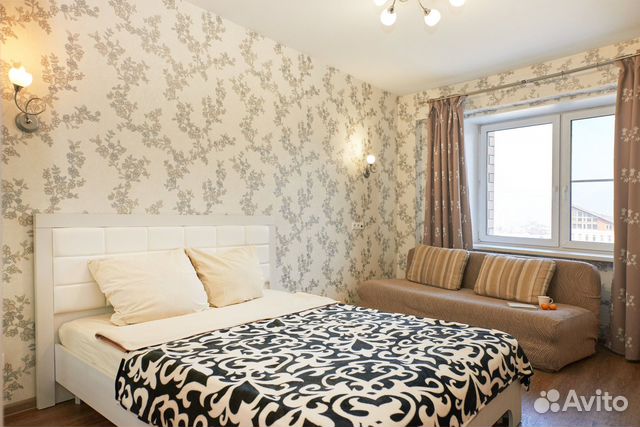 

1-к. квартира, 37 м², 2 кровати