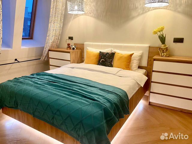 

1-к. квартира, 53,5 м², 2 кровати