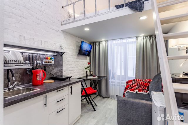 

Квартира-студия, 14 м², 2 кровати
