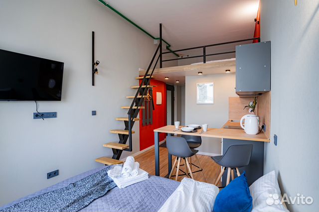 

Квартира-студия, 20 м², 2 кровати