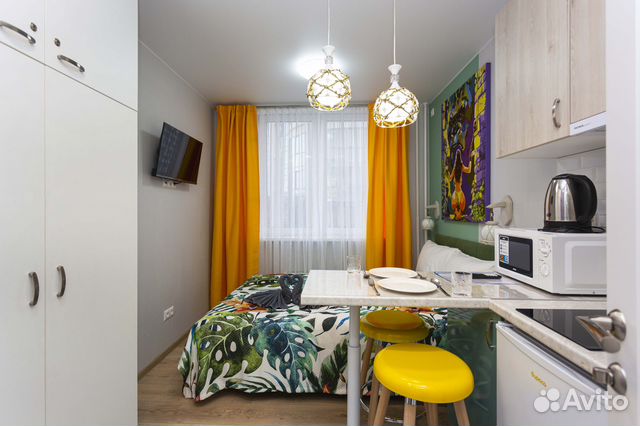 

Квартира-студия, 15 м², 1 кровать